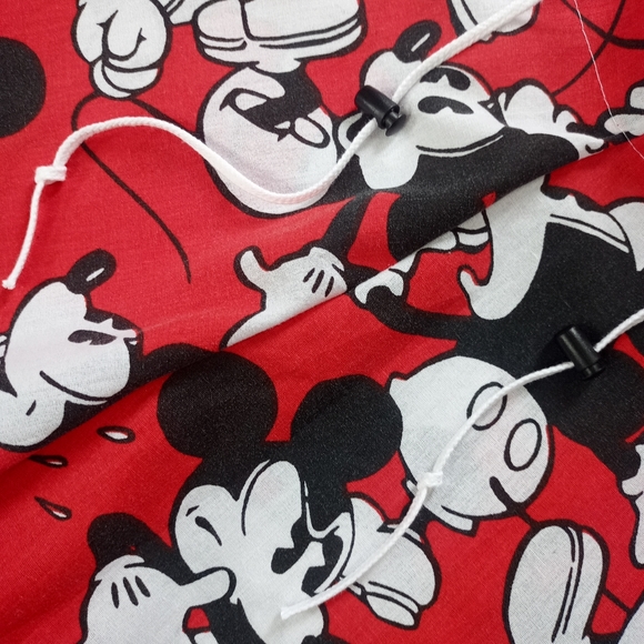 *SOLDOUT* Custom Reworked Retro Red Mickey Mouse Bennygonia 1990s Shorts Unisex - Picture 9 of 9